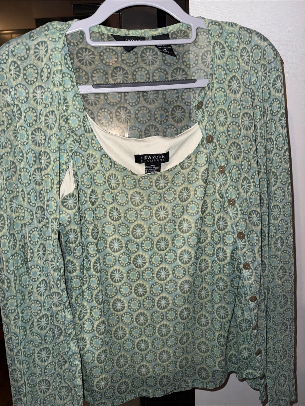 New York & Company Cardigan and Top set